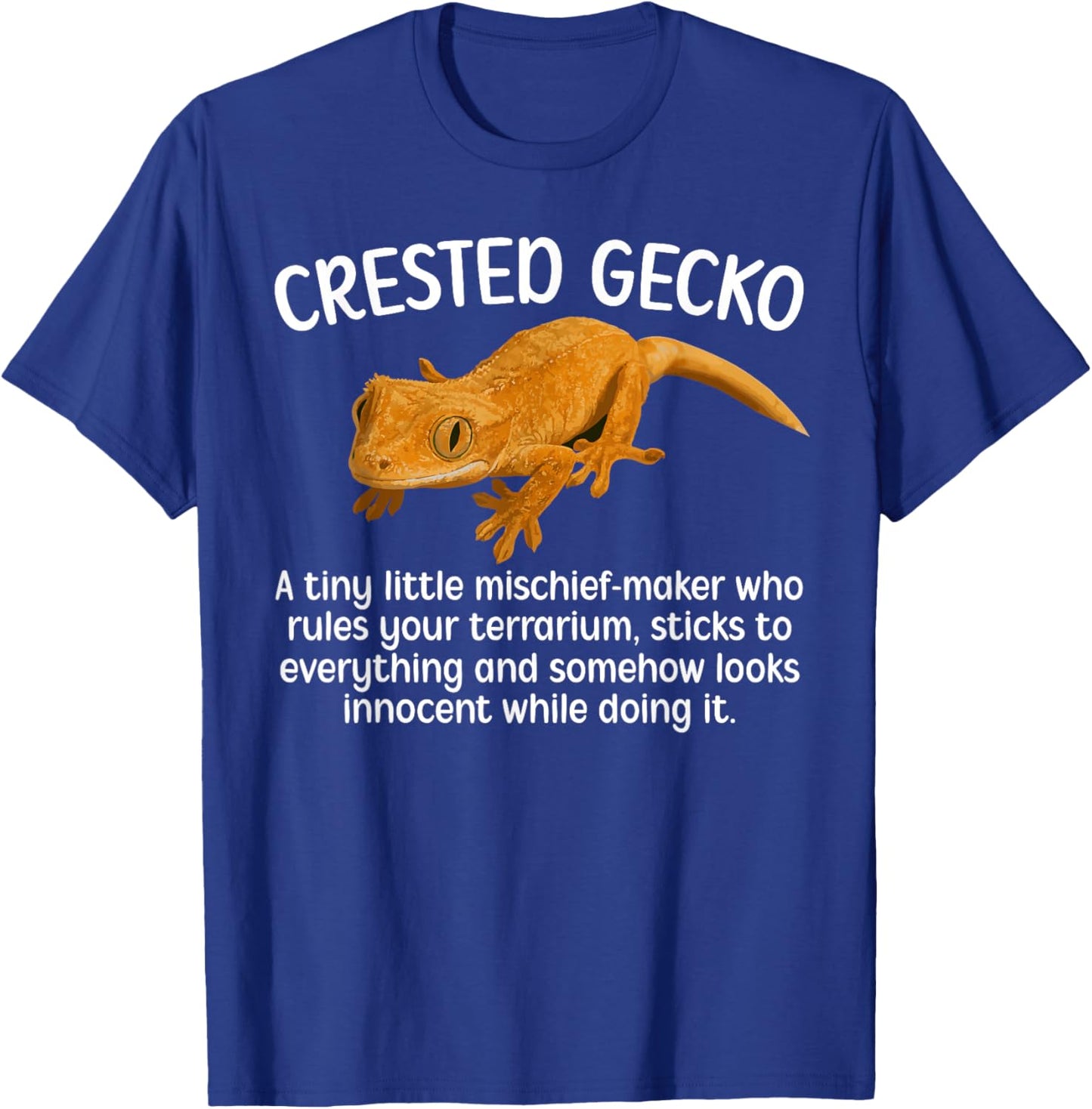 Crested Gecko Definition Crested Gecko Owner Crestie Lover T-Shirt - T-Shirt | Royal