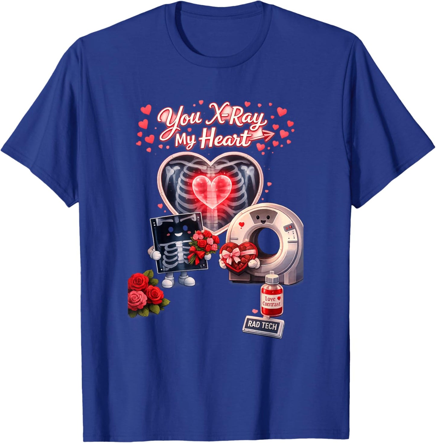 Be My Valentine Radiology Tech T-Shirt - T-Shirt | Royal