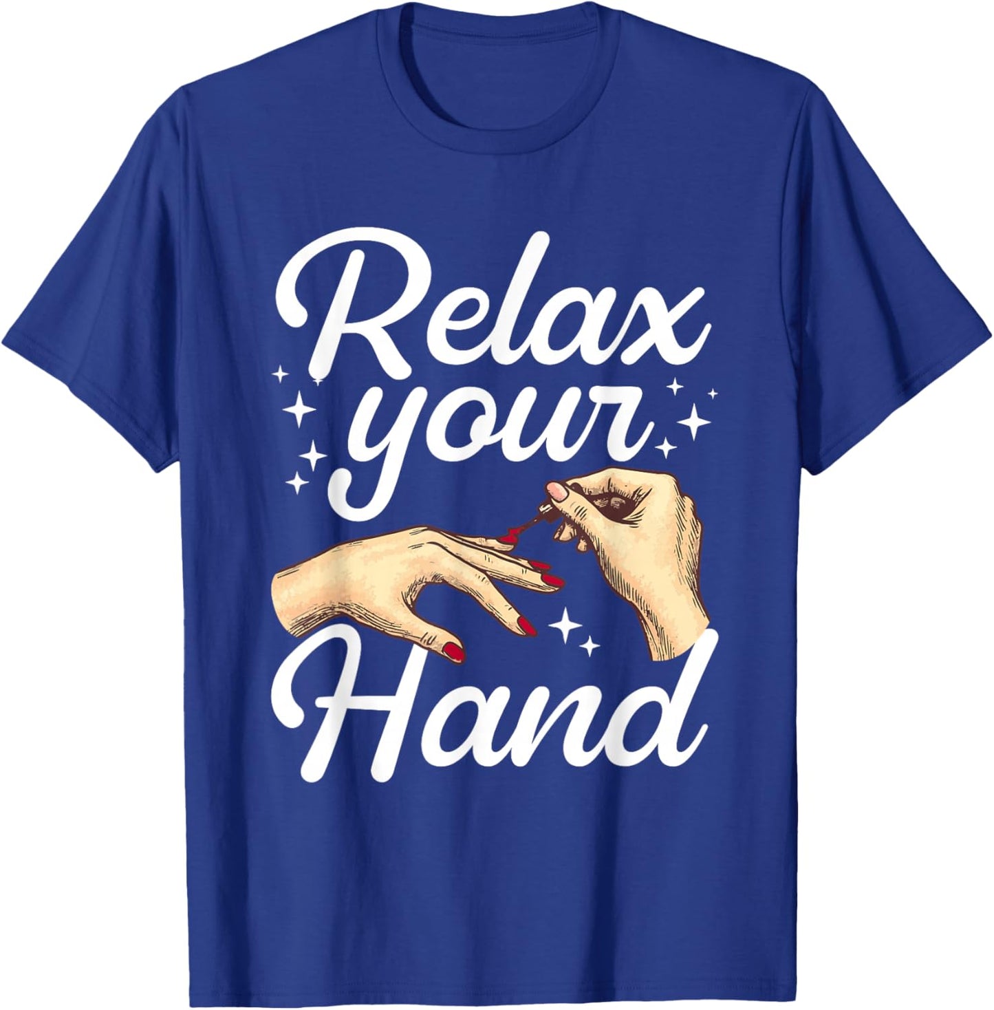 Cool Nail Tech Art Girl Manicurist Nail Technician T-Shirt - T-Shirt | Royal
