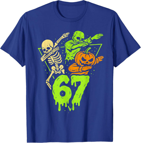 67 Halloween 6 7 Meme Gen Alpha Slang Six Seven Boys Kids T-Shirt - T-Shirt | Royal