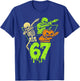 67 Halloween 6 7 Meme Gen Alpha Slang Six Seven Boys Kids T-Shirt - T-Shirt | Royal