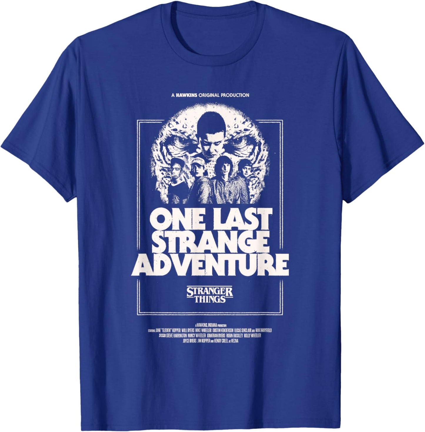 Stranger Things Season 5 One Last Strange Adventure Poster T-Shirt - T-Shirt | Royal