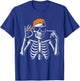 67 Meme Trendy Skeleton Halloween Funny Six Seven Gen Alpha T-Shirt - T-Shirt | Royal
