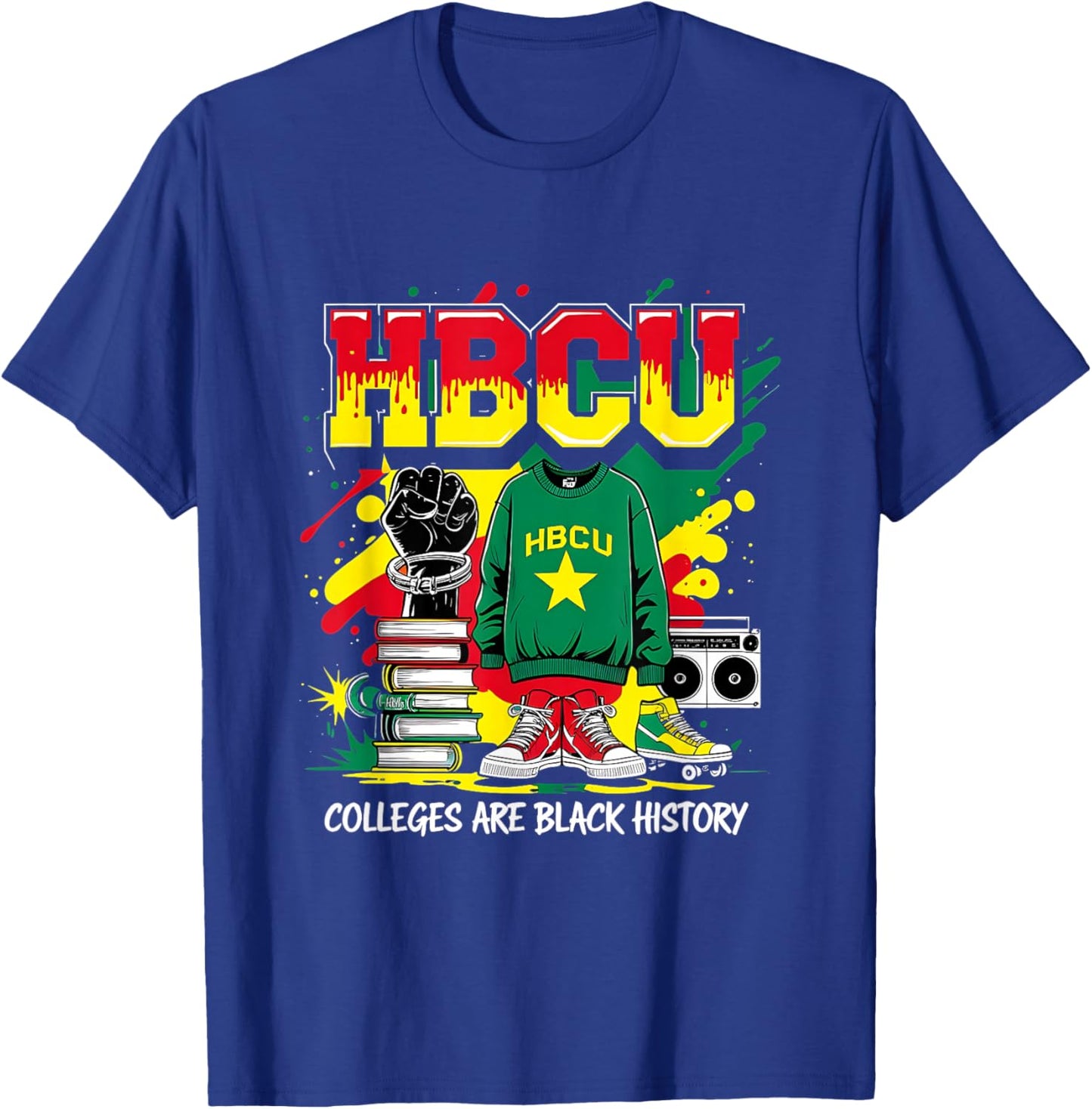 African American HBCU Colleges Black History Students T-Shirt - T-Shirt | Royal