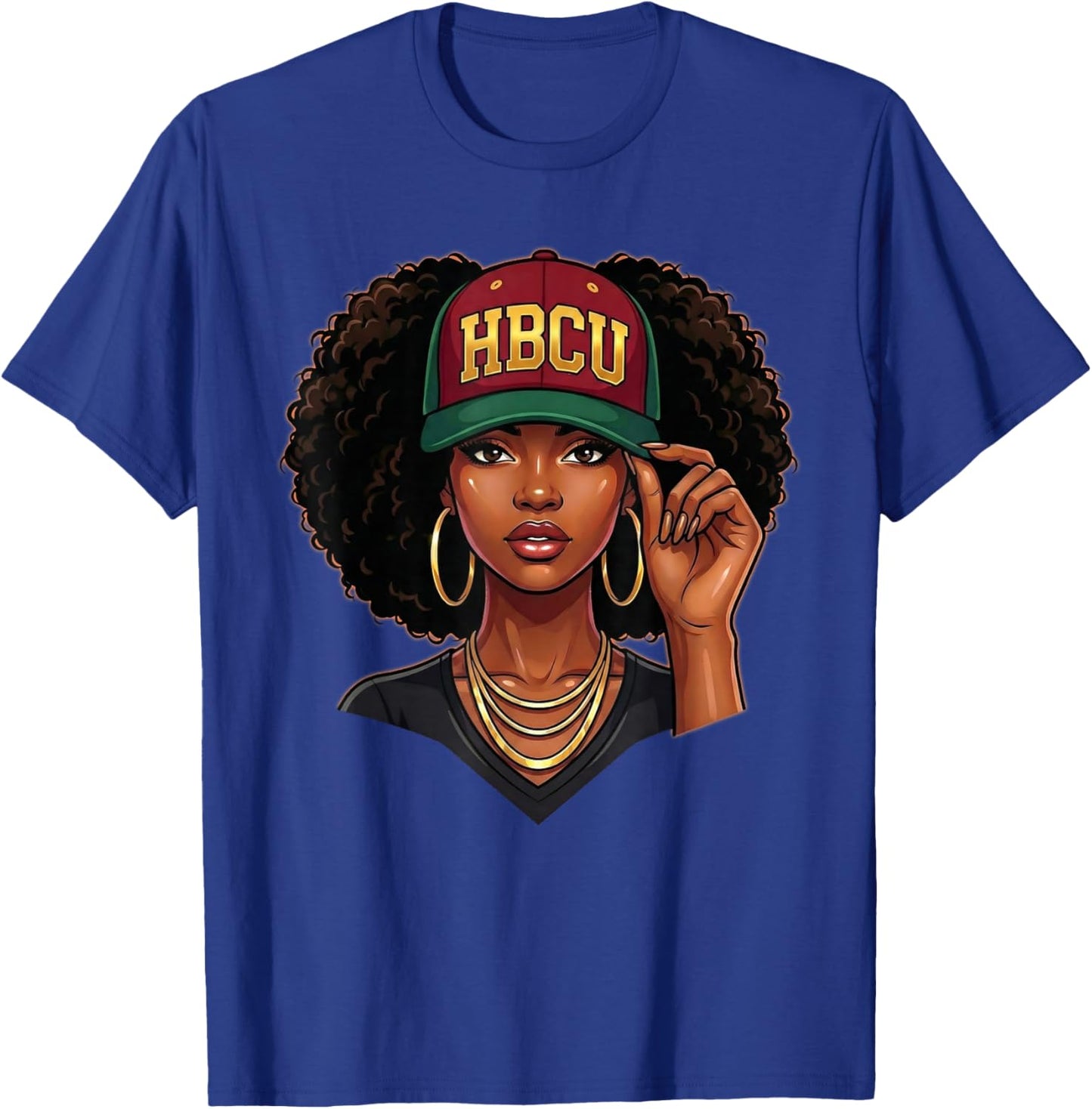 HBCU Black Women Black History Month Graduate Graduation T-Shirt - T-Shirt | Royal