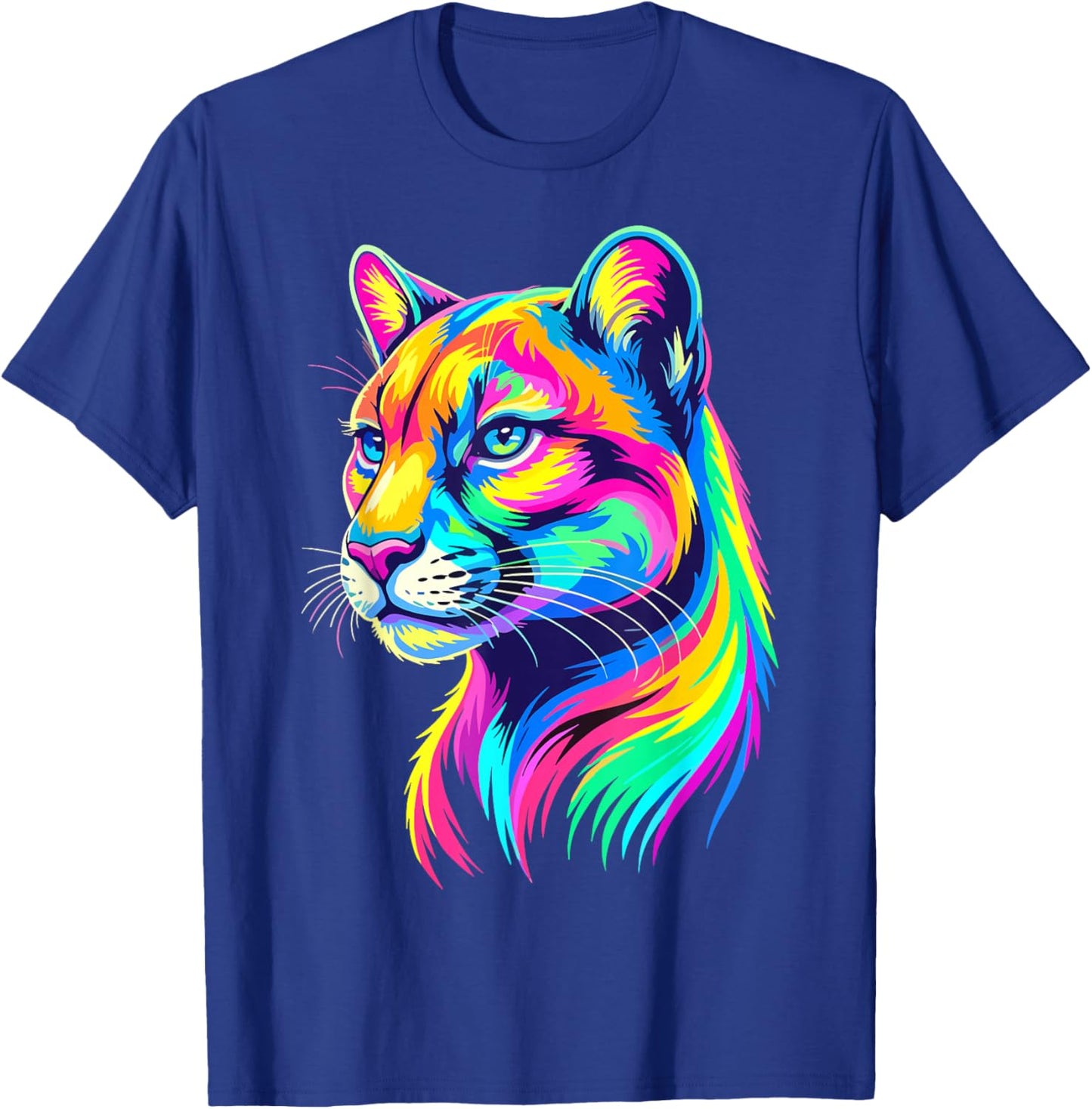 Colorful Art Puma T-Shirt - T-Shirt | Royal