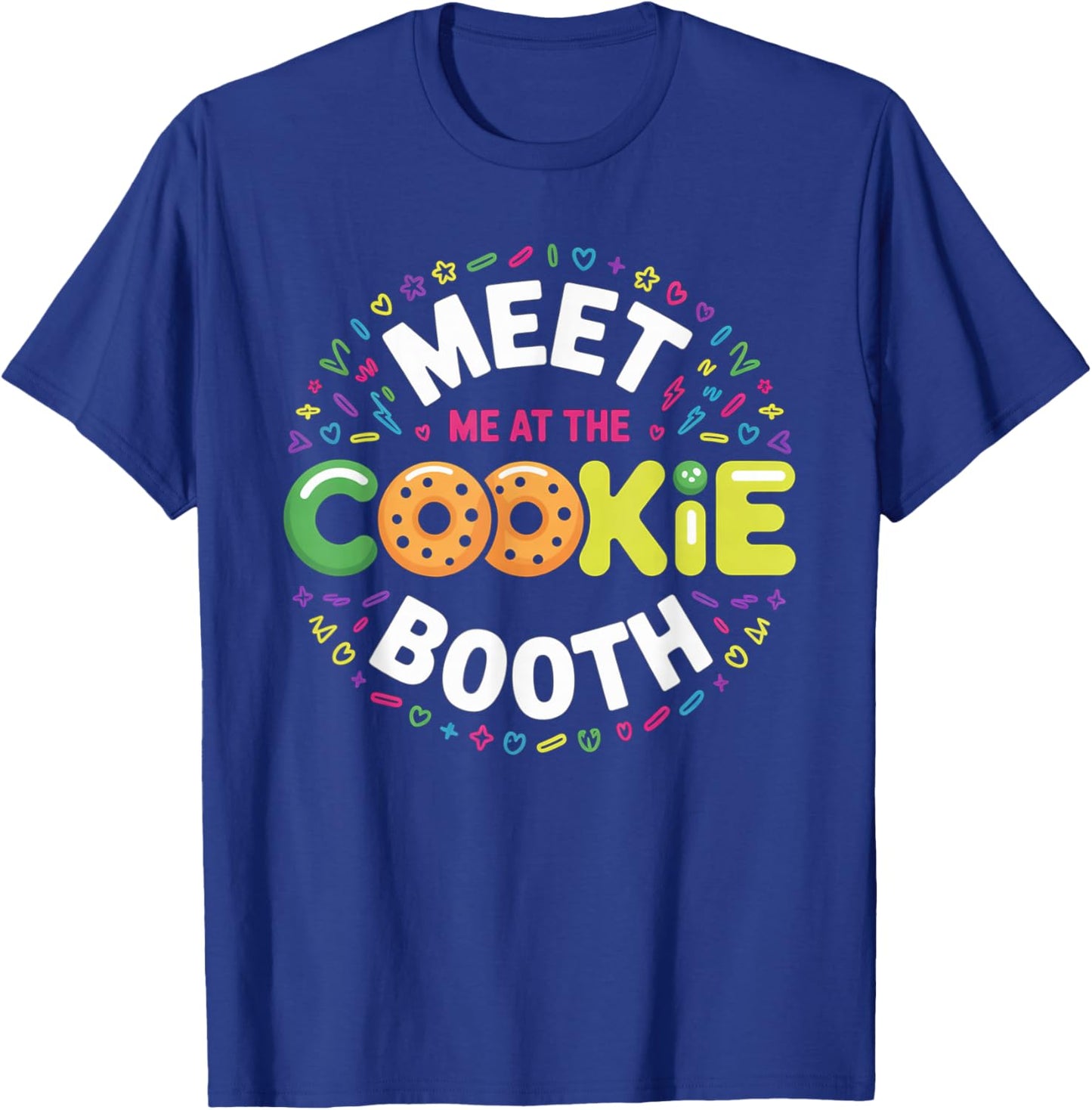 Scout for Girls Cookie Dealer Meet Me at The Cookie Booth T-Shirt - T-Shirt | Royal