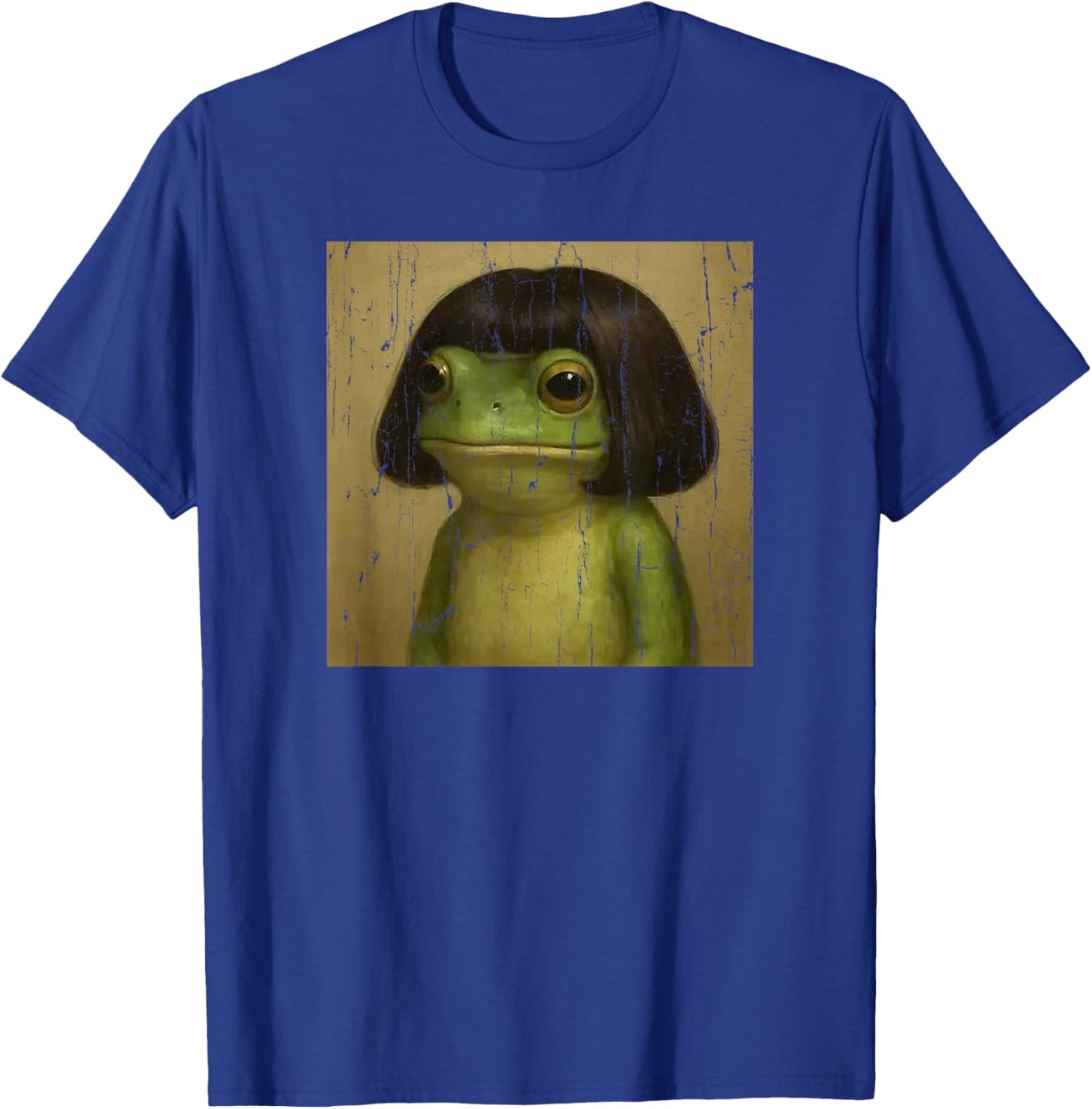 Frog Face with Bob Haircut Meme T-Shirt - T-Shirt | Royal