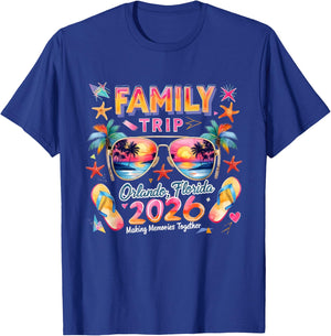 Family Trip Orlando Florida 2026 Making Memories Together T-Shirt - T-Shirt | Royal