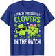 I Teach The Cutest Clovers in Patch St Patricks Day Teacher T-Shirt - T-Shirt | Royal