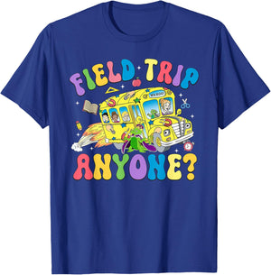 Field Trip Anyone? Field Day Let The Games Begin Fun Day T-Shirt - T-Shirt | Royal