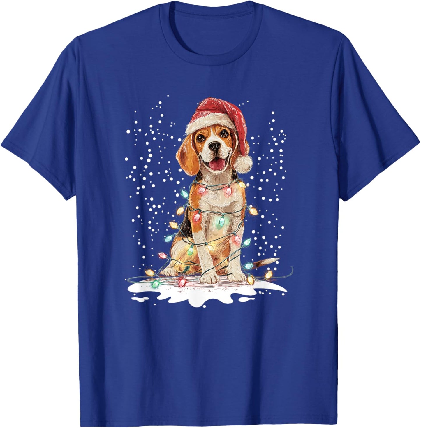 Dog Xmas Men Women Favorite Beagle Christmas T-Shirt - T-Shirt | Royal