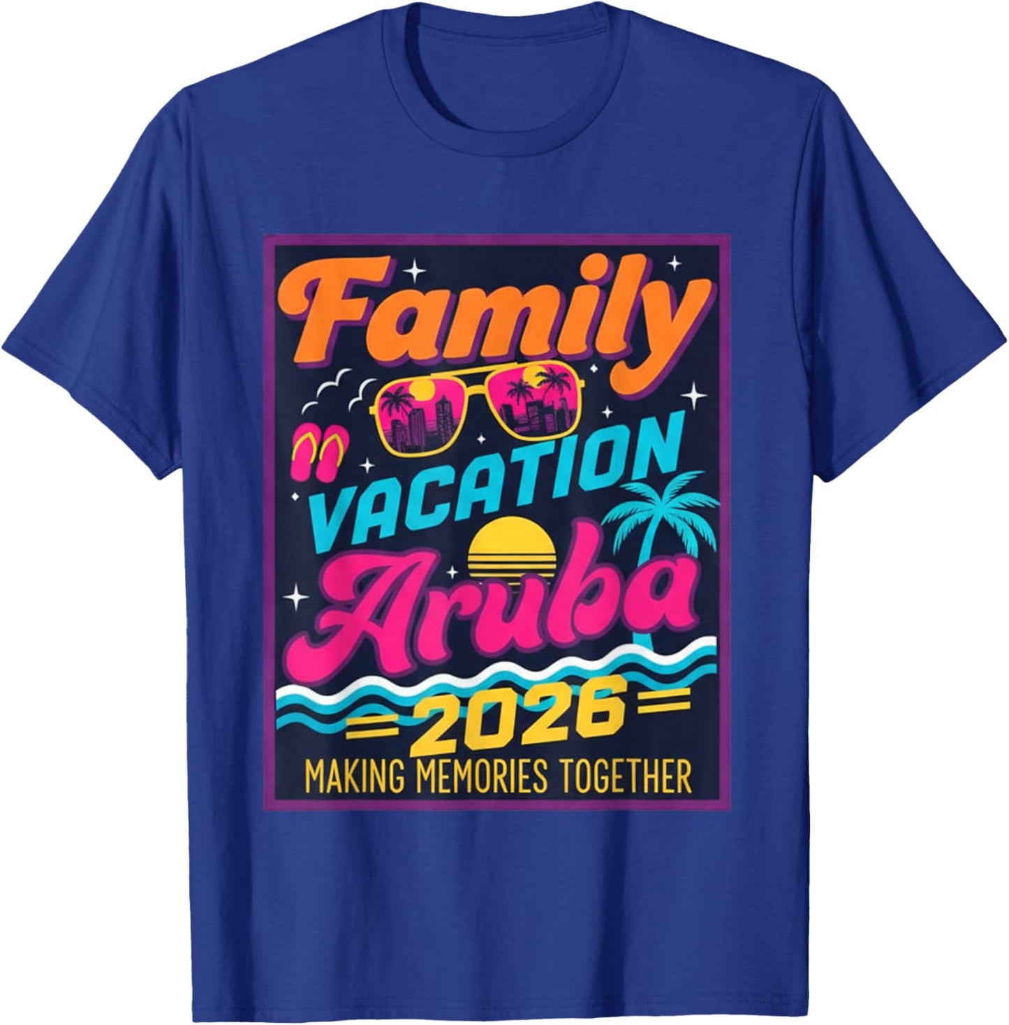 Family Vacation 2026 Aruba Matching Summer Vacation Women T-Shirt - T-Shirt | Royal