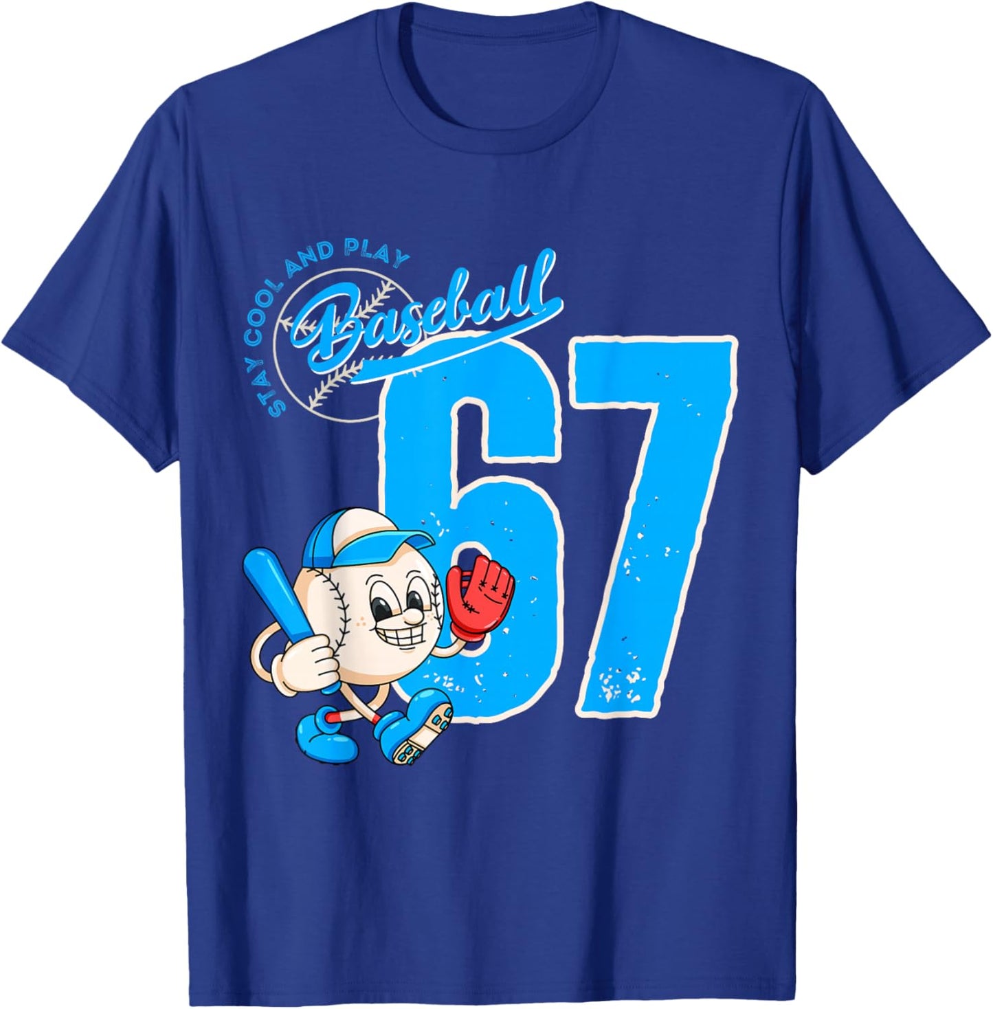 67 Baseball Lifestyle 101 Baseball T-Shirt - T-Shirt | Royal