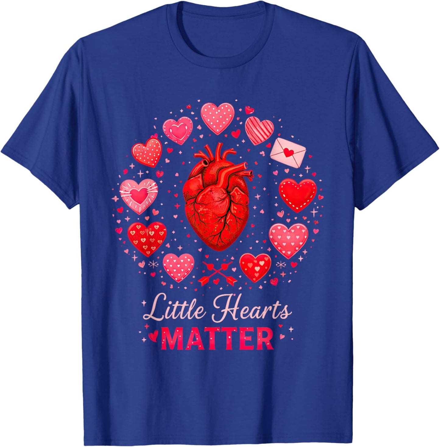 CHD Warrior Congenital Heart Defects Little Hearts A Matter T-Shirt - T-Shirt | Royal