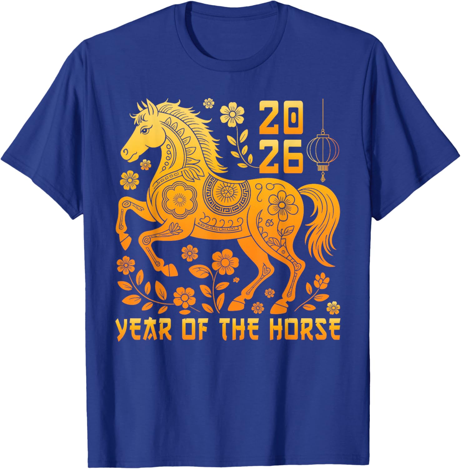 Chinese New Year 2026 Year of The Horse Lunar Zodiac Horse T-Shirt - T-Shirt | Royal