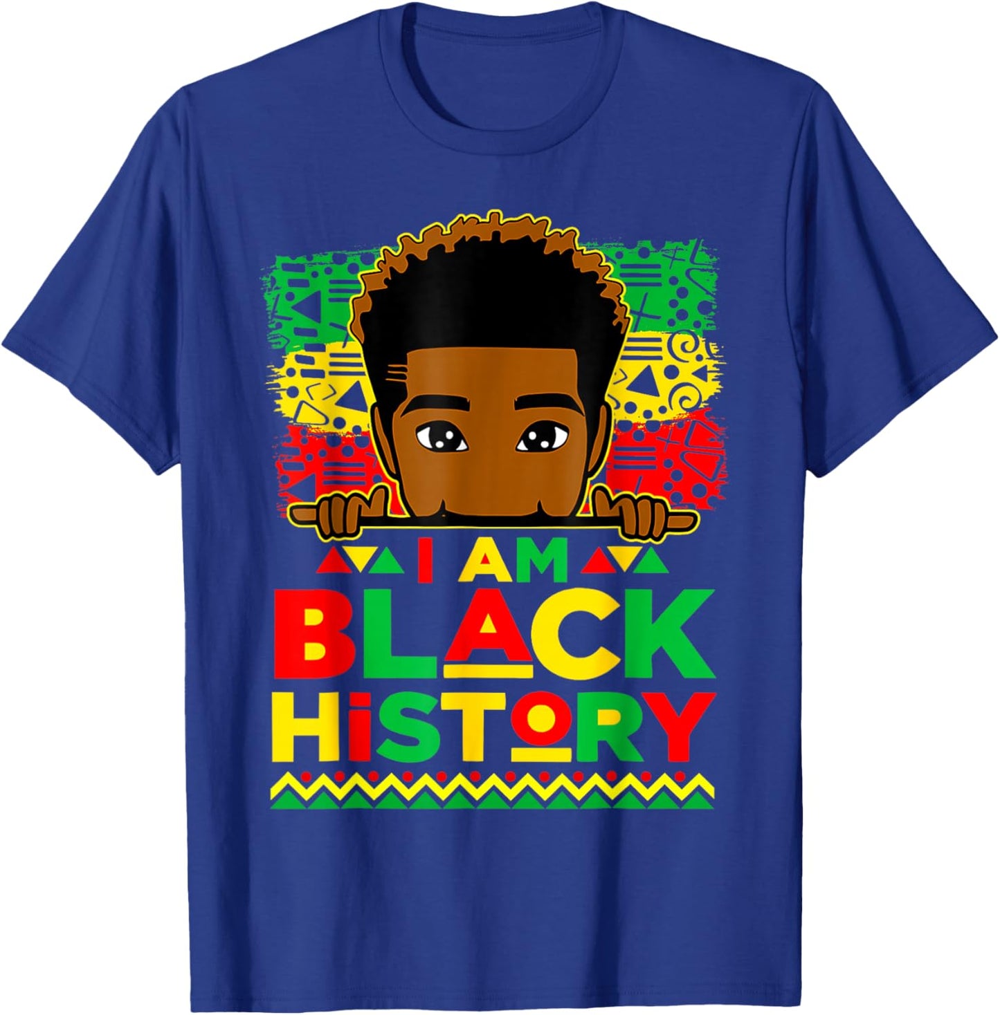 I Am Black History Month African American for Boys Kids T-Shirt - T-Shirt | Royal