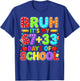 Bruh Its My 67 33 Days of School 100th Day Teacher Boys Kids T-Shirt - T-Shirt | Royal