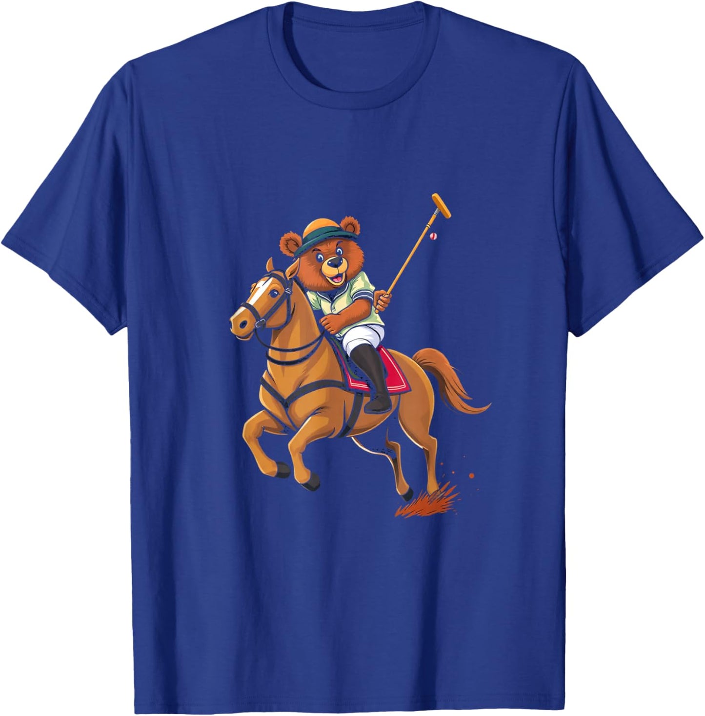 Cartoon Bear Polo T-Shirt - T-Shirt | Royal