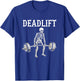 Christian Deadlift Skeleton Design - Deadlifting Gym T-Shirt - T-Shirt | Royal