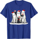 Vintage Christmas Ghost Holding Black Cat Groovy T-Shirt - T-Shirt | Royal