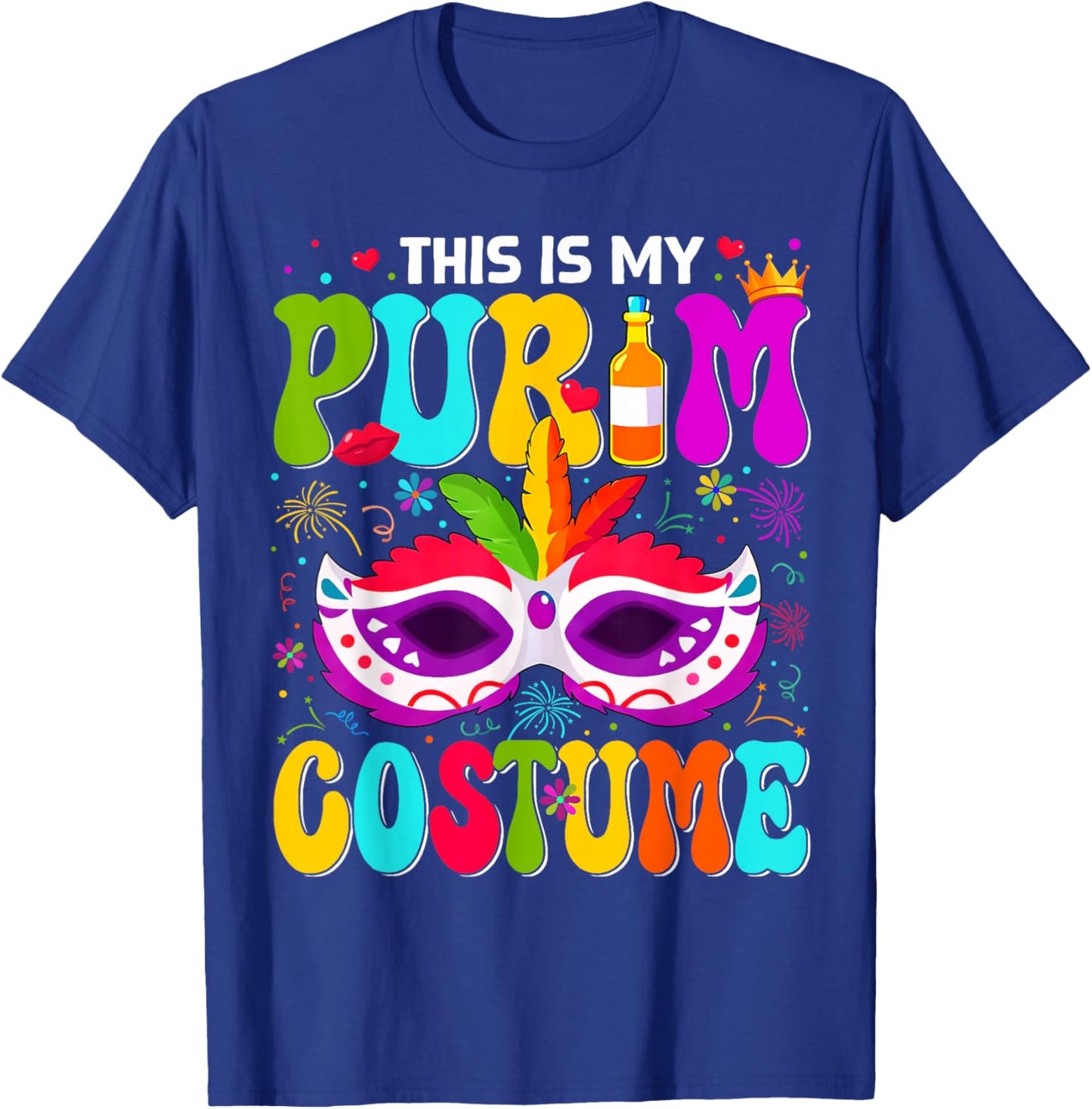 This is My Purim Costume Funny Jewish Holiday Party Outfit T-Shirt - T-Shirt | Royal