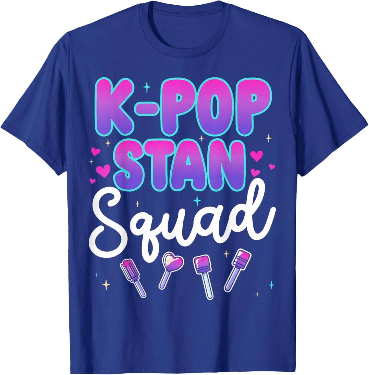 K-Pop Stan Squad Music Lover Korean Fan T-Shirt - T-Shirt | Royal