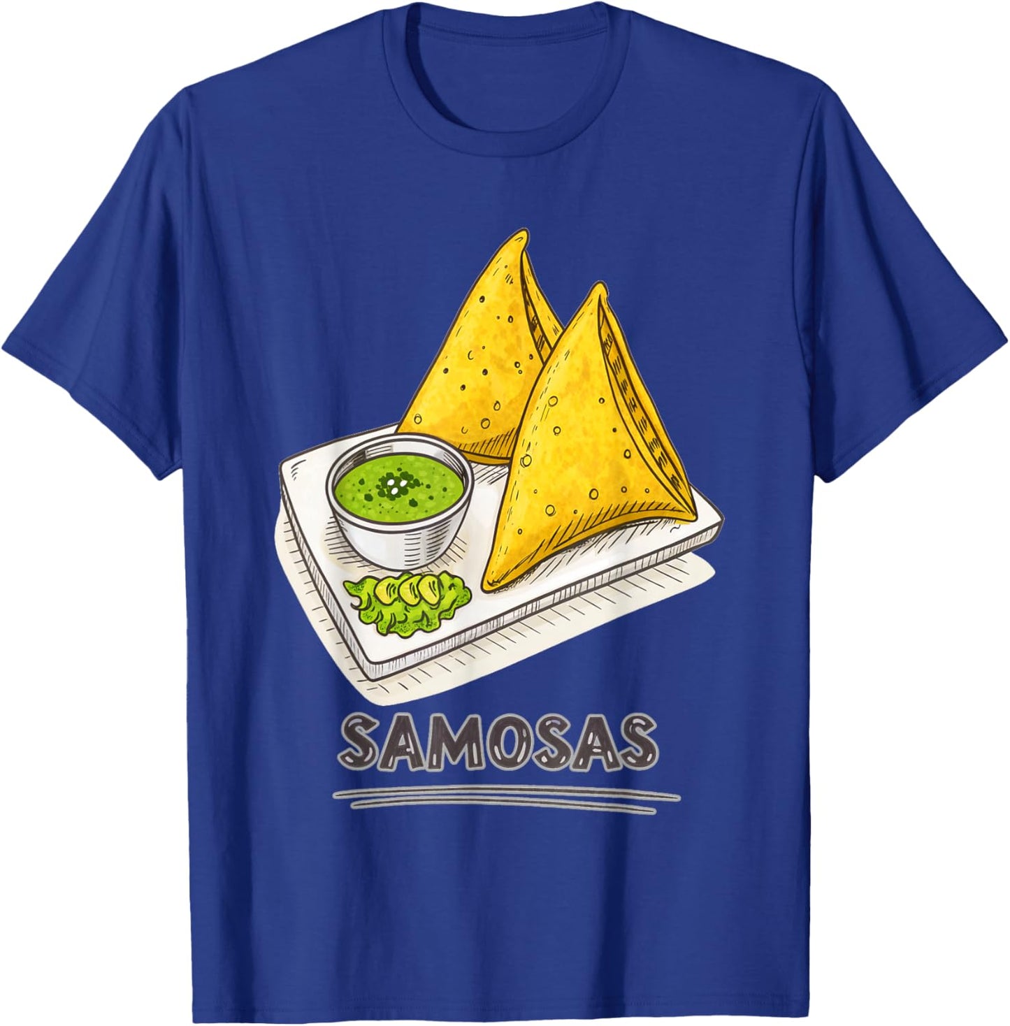 Funny Samosa Lover Indian Snack Foodie Samosas T-Shirt - T-Shirt | Royal
