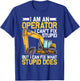Funny Heavy Equipment Operator Men Heavy Machinery Worker T-Shirt - T-Shirt | Royal