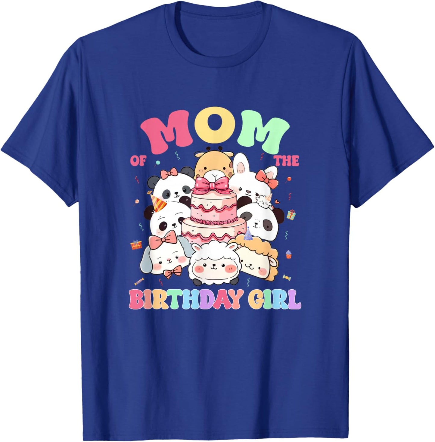 Birthday Family Squish Squad Mom of The Birthday Girl T-Shirt - T-Shirt | Royal