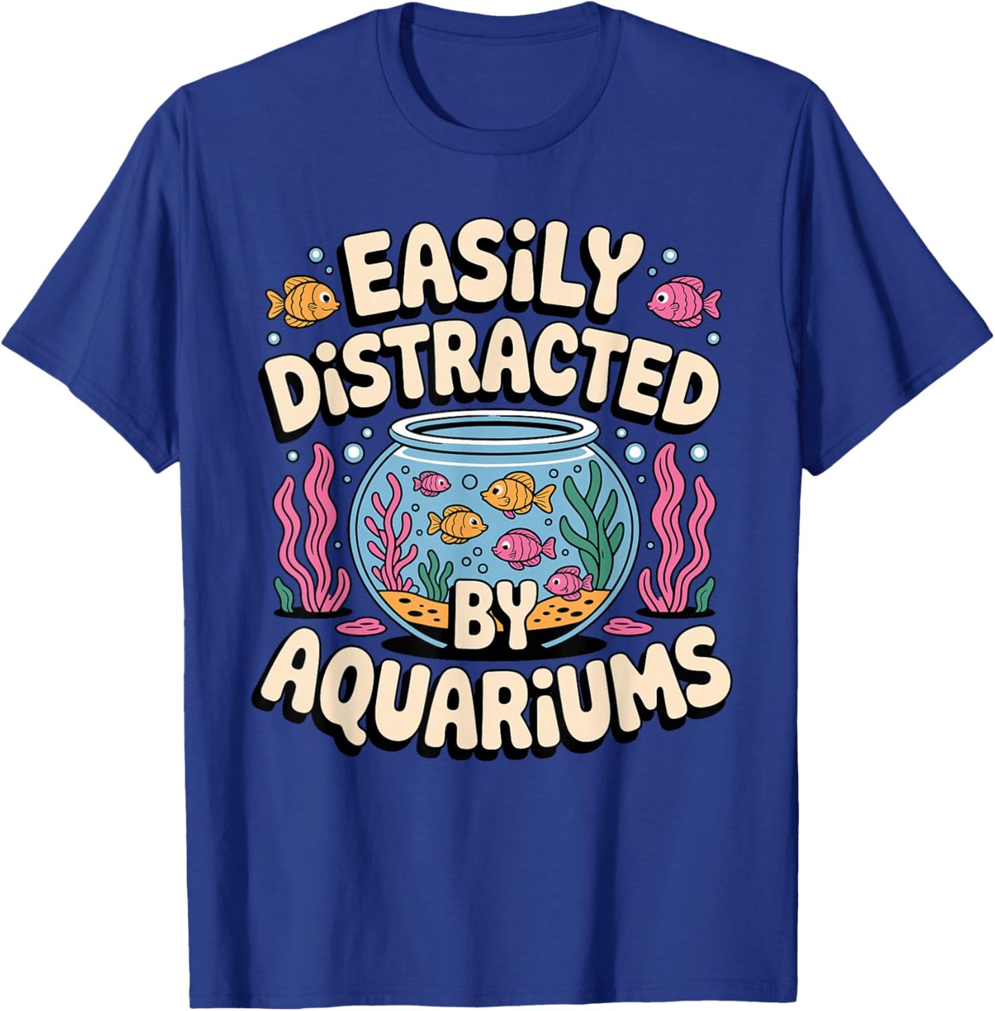 Aquarium Art Women Fish Keeper Fish Tank Aquarium T-Shirt - T-Shirt | Royal