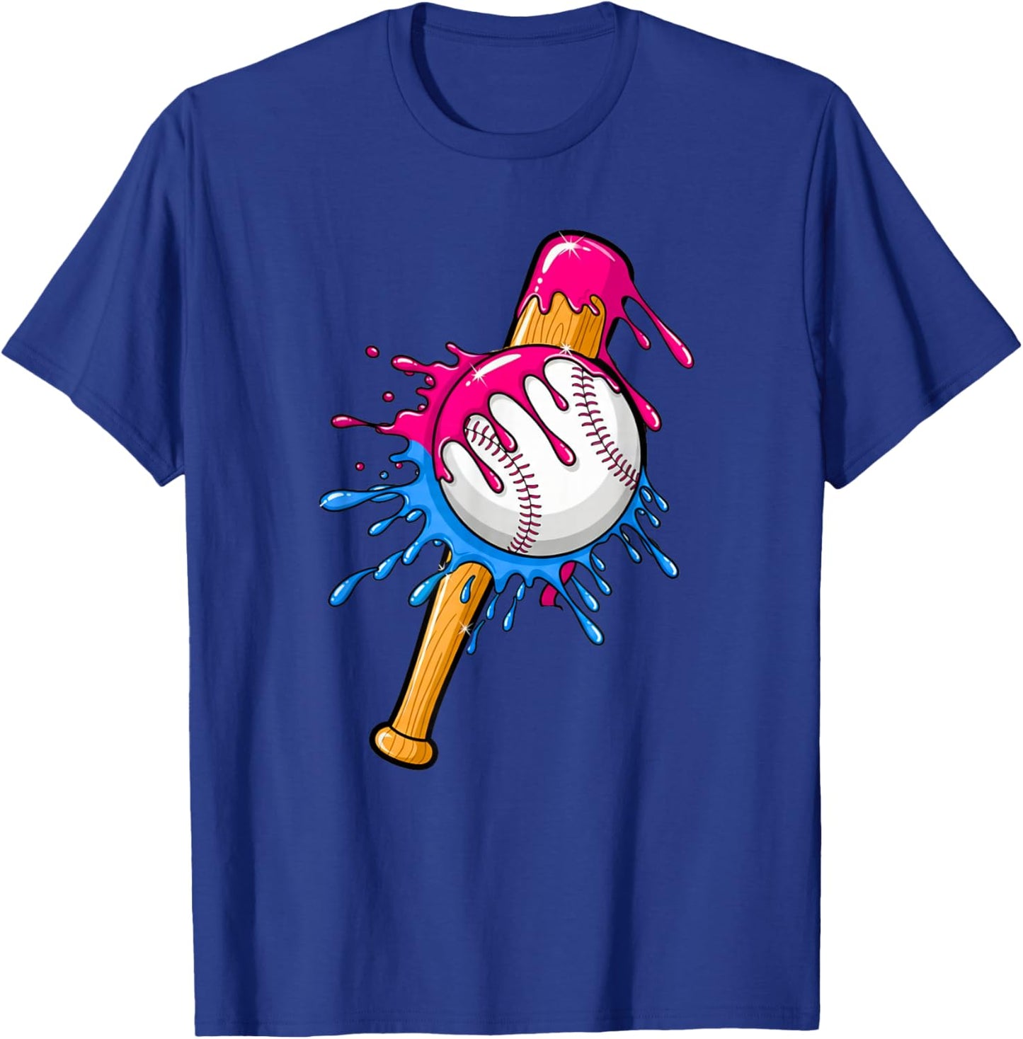 Baseball Sport Respect The Drip Boys Baseball T-Shirt - T-Shirt | Royal