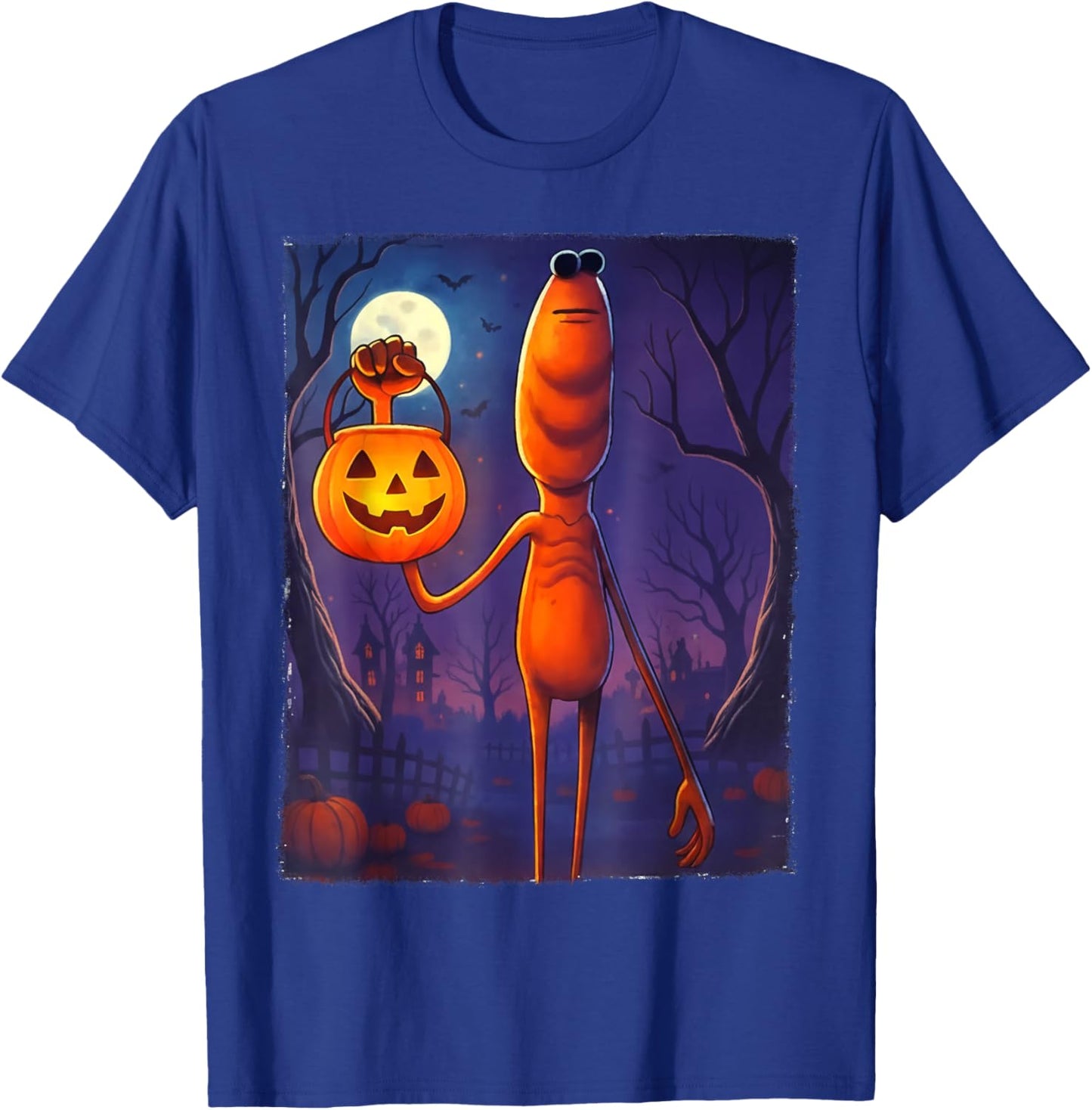 Marcus The Worm Halloween Custome T-Shirt - T-Shirt | Royal