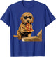 Funny Dog Eating Pizza Goldendoodle Meme T-Shirt - T-Shirt | Royal