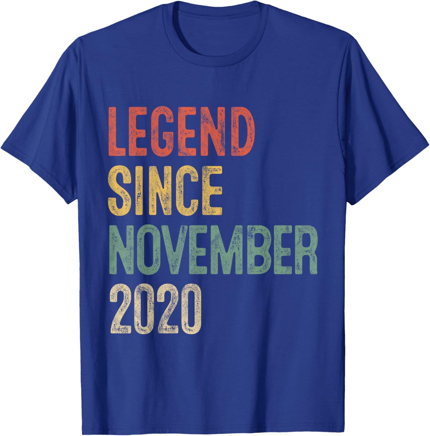 Legend November 2020 5th Birthday Boy Girl 5 Year Old T-Shirt - T-Shirt | Royal