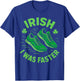 Irish I was Faster Funny Running St Patrick's Day Men Boys T-Shirt - T-Shirt | Royal