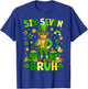 Six Seven Bruh Funny Leprechaun 6 7 St. Patrick's Day Clover T-Shirt - T-Shirt | Royal