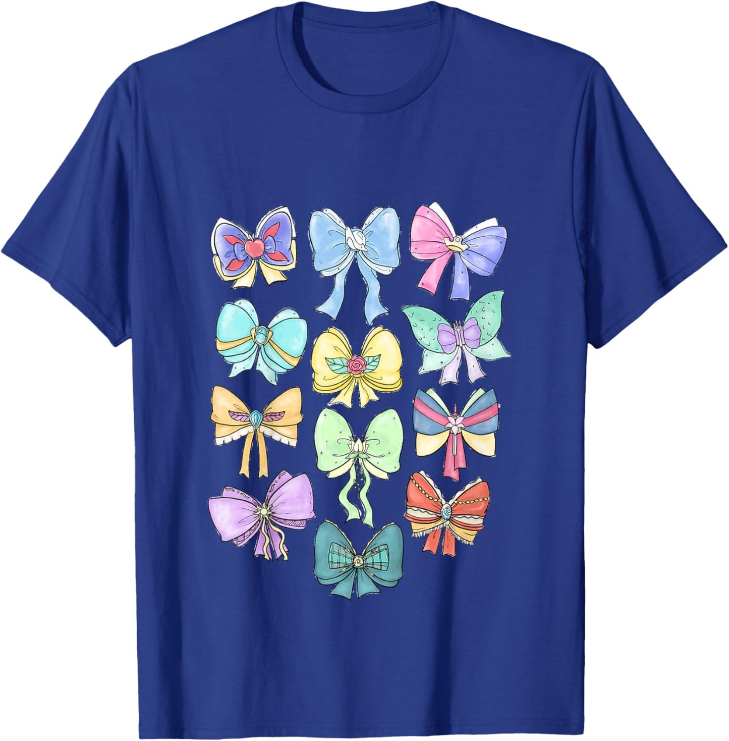 Disney Princess Cute Ribbons and Bows Pastel Colors Logo T-Shirt - T-Shirt | Royal