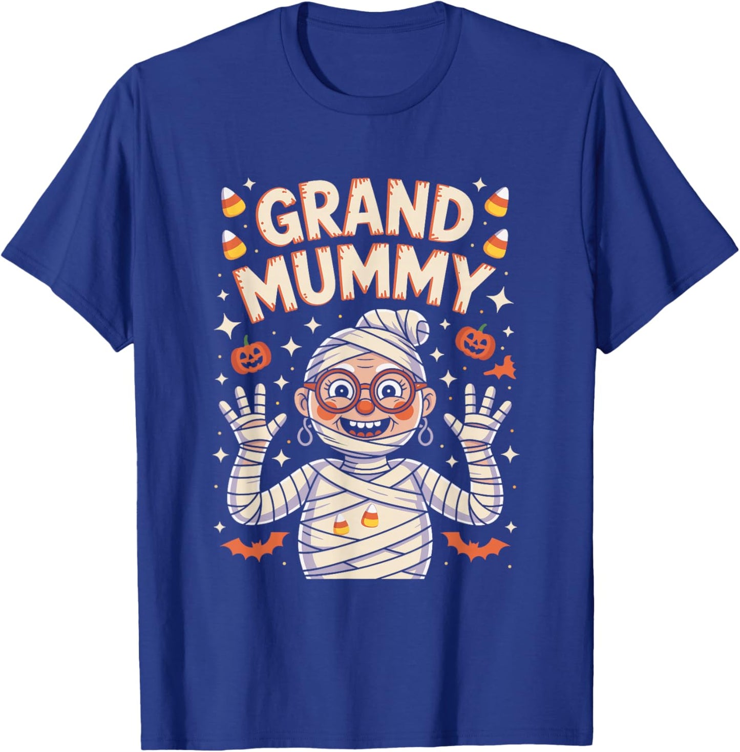 Grand Mummy Halloween Grandma Costume T-Shirt - T-Shirt | Royal