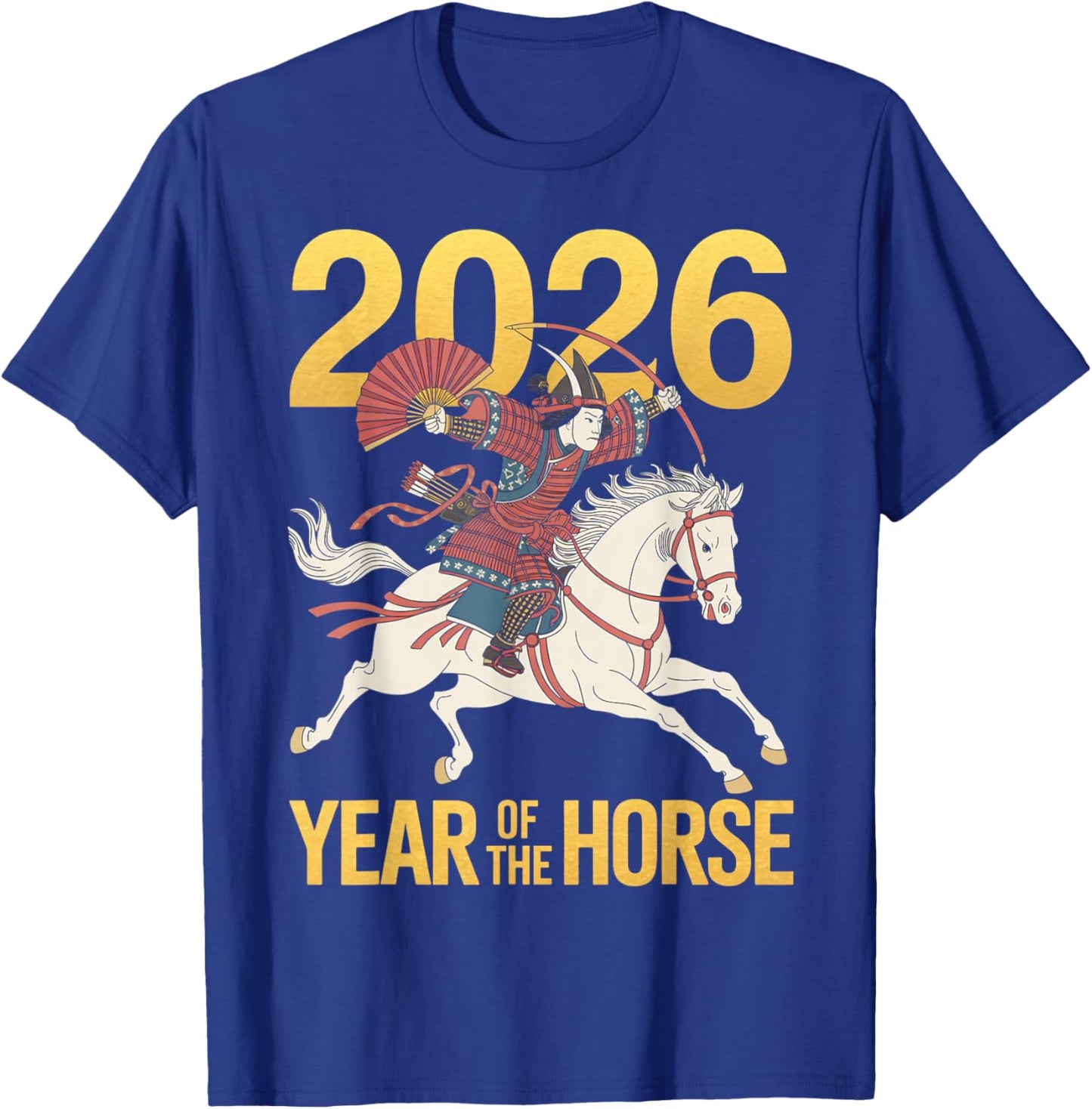 Japanese Zodiac Chinese Lunar New Year of The Horse 2026 T-Shirt - T-Shirt | Royal