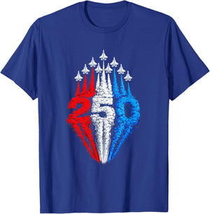 250 Years American 1776 2026 250th USA Patriotic 4th of July T-Shirt - T-Shirt | Royal
