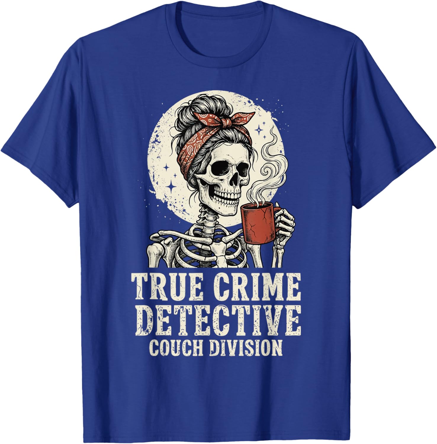 True Crime Detective Couch Division T-Shirt - T-Shirt | Royal