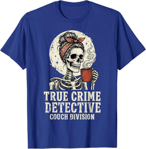 True Crime Detective Couch Division T-Shirt - T-Shirt | Royal