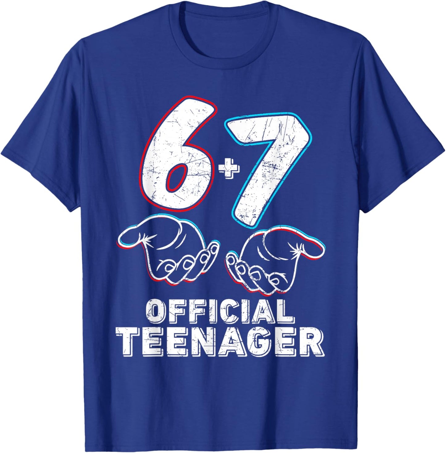 6+7 Year Old Boys Girls Teenager 13th Birthday Funny 67 T-Shirt - T-Shirt | Royal