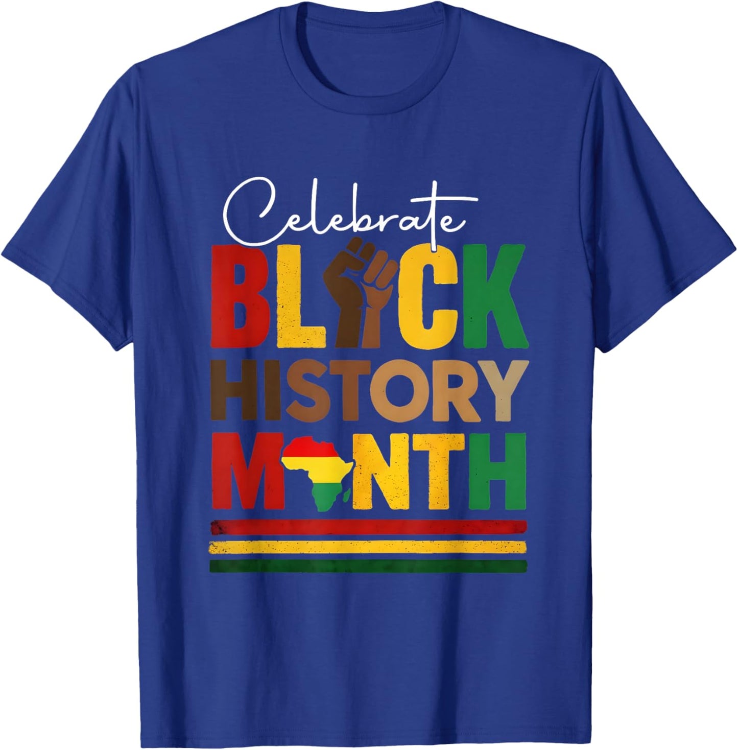 Celebrate Black History Month & Juneteenth African American T-Shirt - T-Shirt | Royal