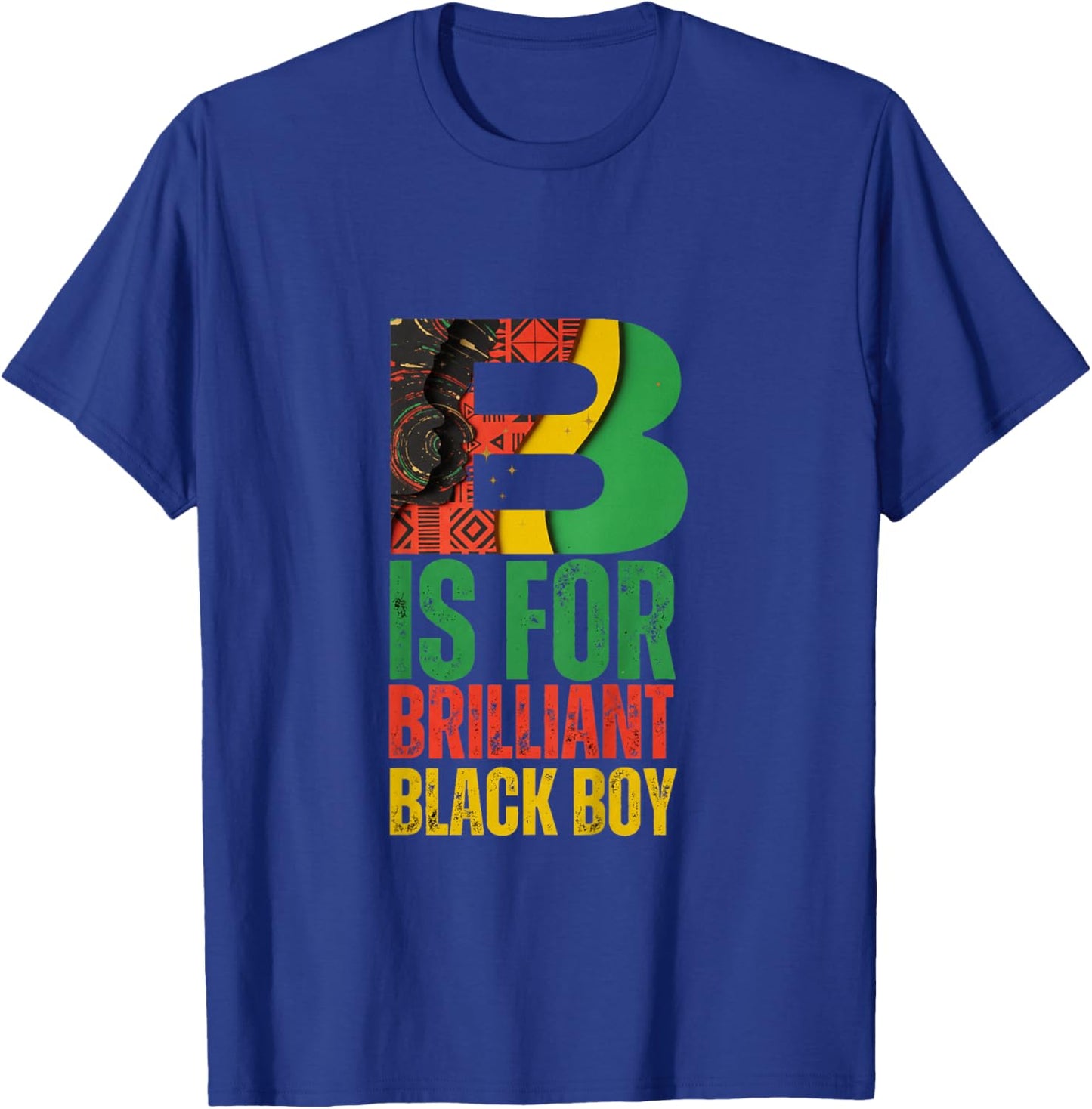 Kids B is for Brilliant Black Boy Kid Black History Month Toddler T-Shirt - T-Shirt | Royal