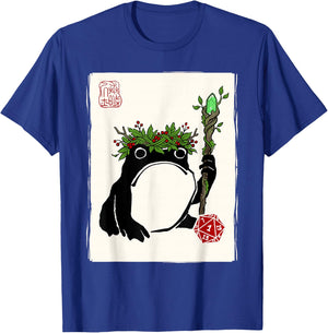 NAT 1 Grumpy Japanese Frog Druid Funny DND T-Shirt - T-Shirt | Royal