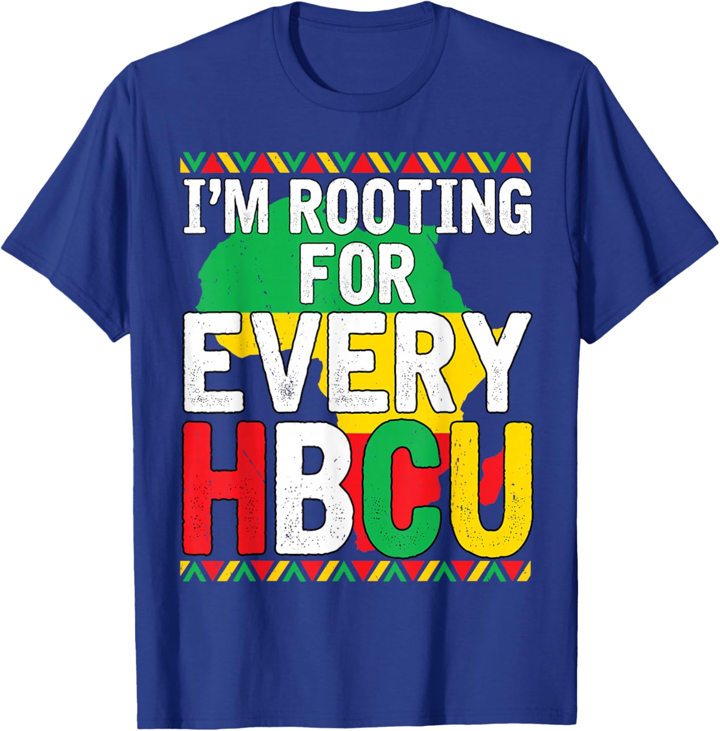 HBCU Black History Month I'm Rooting for Every HBCU Educated T-Shirt - T-Shirt | Royal