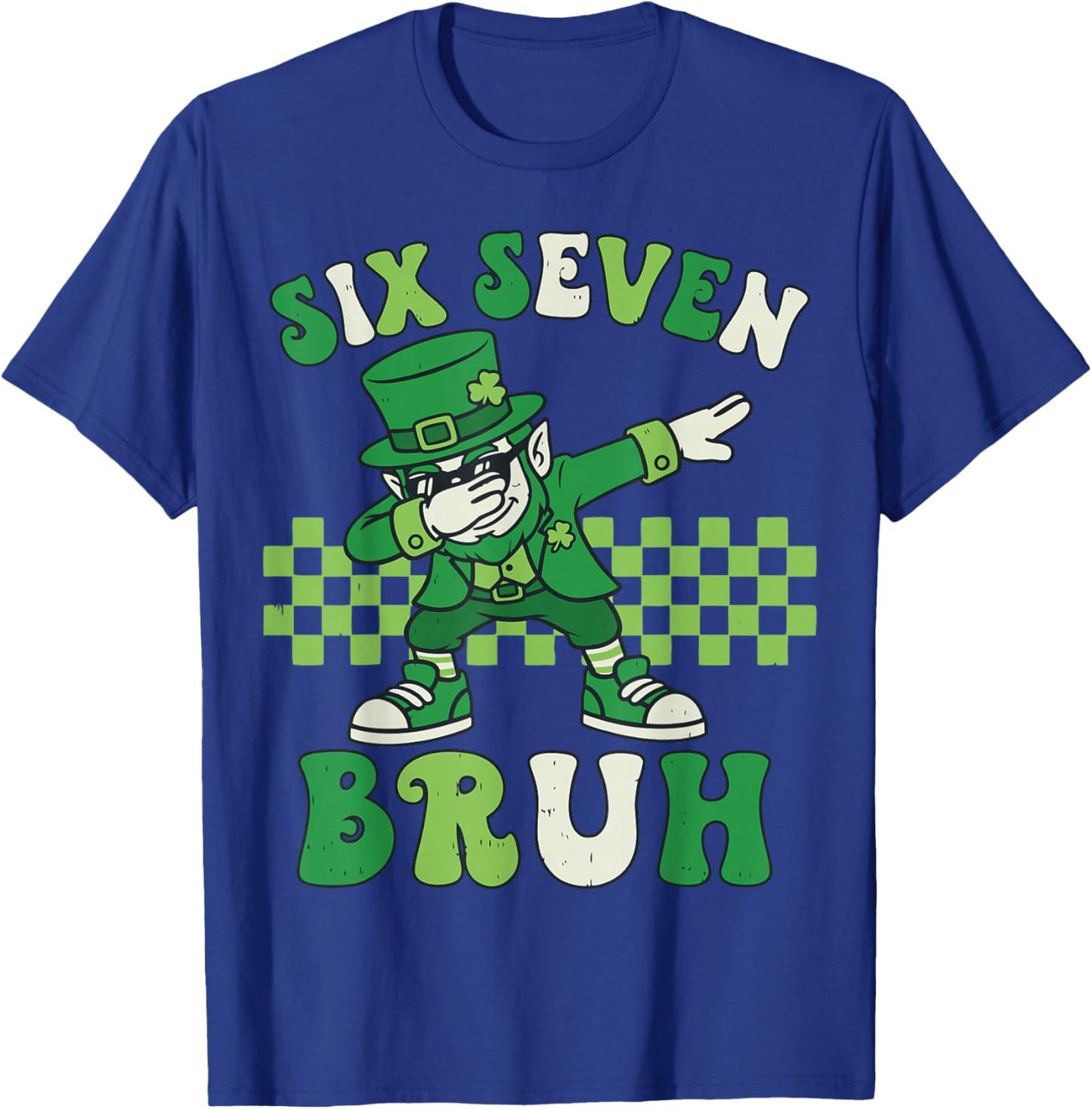 Kids Meme Six Seven Bruh Leprechaun St Patricks Day 67 T-Shirt - T-Shirt | Royal
