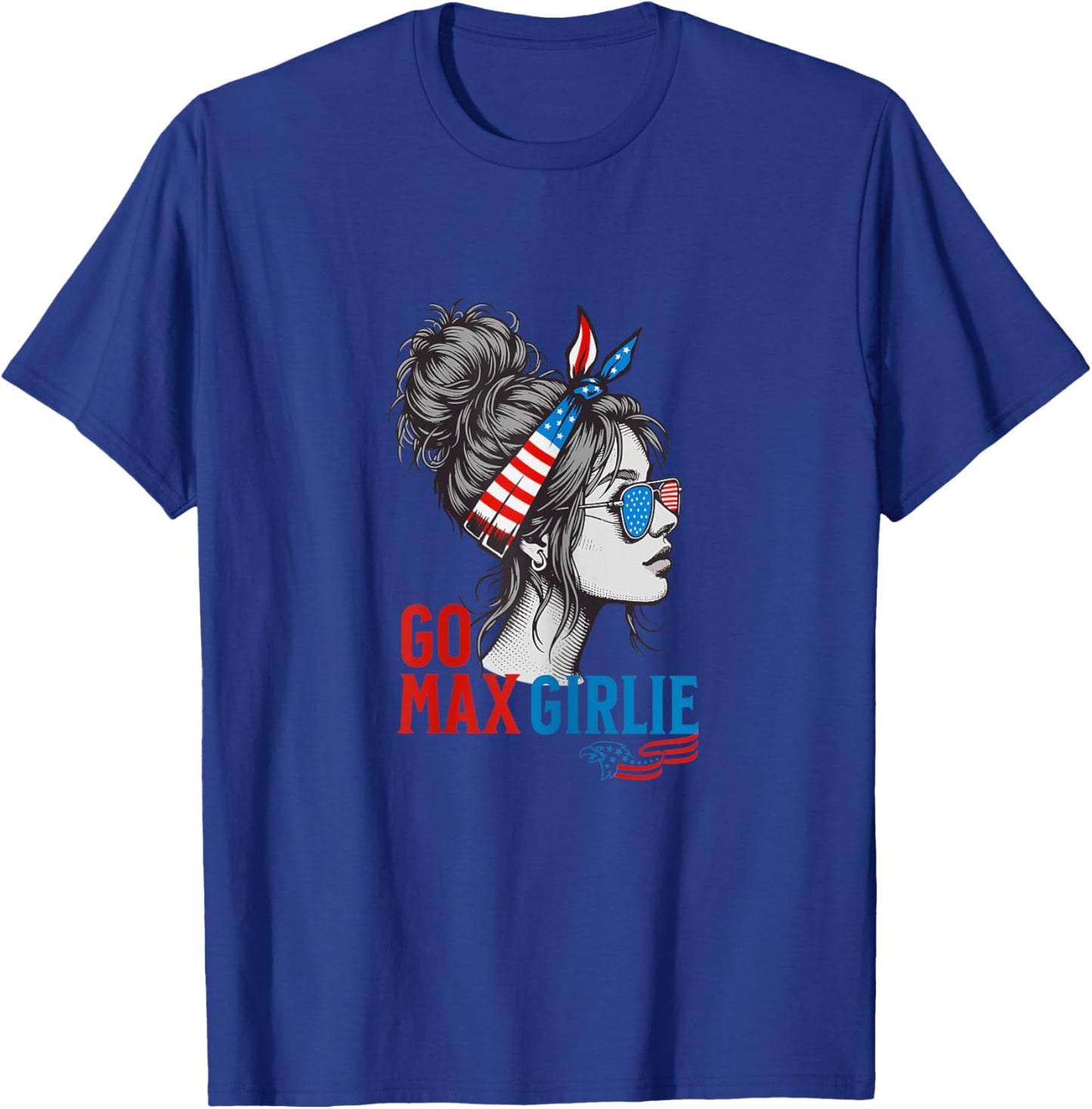 GO MAX Shirt GO MAX Girlie America First Girl GO MAX Girlie T-Shirt - T-Shirt | Royal